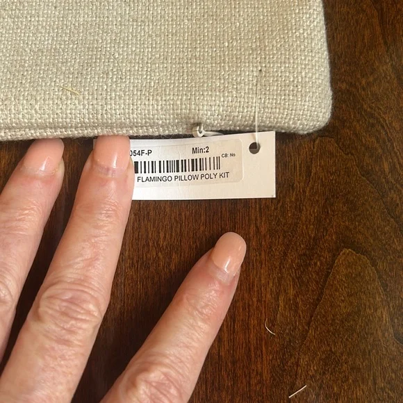 Flamingo pillow cover 19x19 - Picture 3 of 5